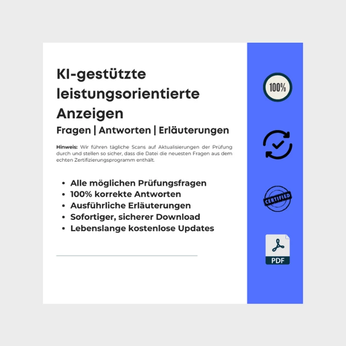 Antworten Google Ads-Zertifizierung für die Leistungsanalyse